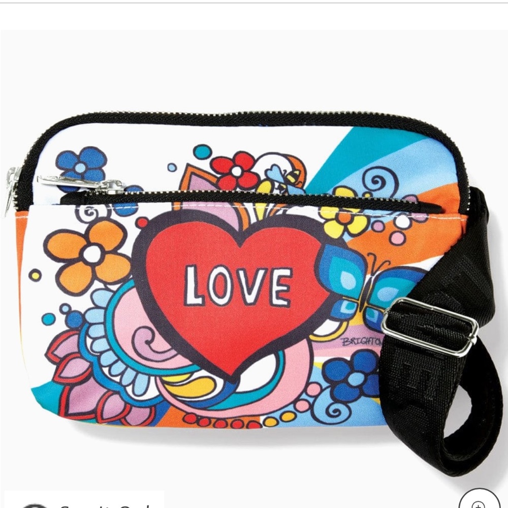 BNWT Brighton Power of Love Crossbody Bag (Style D30270) plus free Brighton Gift